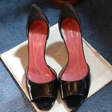 Kate Spade New York Shoes | Kate Spade Open Toe Heels | Color: Black/Pink | Size: 8.5