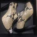 Michael Kors Shoes | Michael Kors Zip Front Peep Toe Pumps | Color: Black/Cream | Size: 7.5