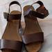 American Eagle Outfitters Shoes | Brown American Eagle Summer Block Heel Sandal | Color: Brown/Tan | Size: 6