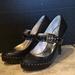 Michael Kors Shoes | Michael Kors Black Stitched High Heels | Color: Black/White | Size: 8.5
