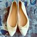 J. Crew Shoes | J. Crew Gold Metallic And Cream Ballet Flats Bow | Color: Cream/Gold | Size: 6