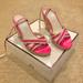 Coach Shoes | Coach Pink And White Cork Wedges | Color: Pink/White | Size: 6