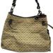 Dooney & Bourke Bags | Dooney & Bourke L Tan Jacquard Fabric Shoulder Bag | Color: Black/Tan | Size: Os