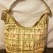 Coach Bags | Never Used Coach Gold Graffiti Hobo Bag | Color: Cream/Gold | Size: Os