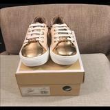 Michael Kors Shoes | Girls Pink, Gold And Some Rose Gold Mk Shoes | Color: Gold/Pink | Size: Size 8 Big Girl