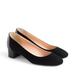 J. Crew Shoes | J. Crew Black Suede Pumps With Stamped Croc Heel | Color: Black | Size: 6