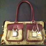 Dooney & Bourke Bags | Dooney & Bourke Handbag | Color: Brown/Gold/Red | Size: Os