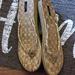 J. Crew Shoes | J. Crew Gold Woven Flip Flops | Color: Brown/Gold | Size: 9-10