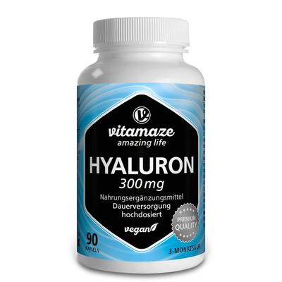 Vitamaze - HYALURONSÄURE 300 mg hochdosiert vegan Kapseln Schöne Haut