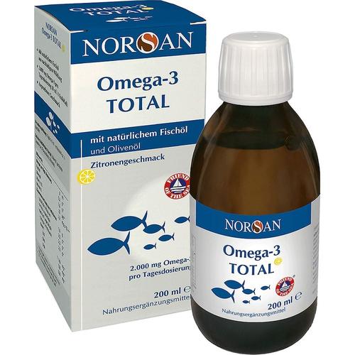 San Omega Norsan Omega-3 Total Zitrone flüssig weitere Mineralstoffe 200 ml