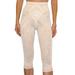 Plus Size Women's Lacette Capri Pant Liner w/ Contour Bands by Rago in Beige (Size M)