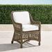 Set of 2 Hampton Dining Arm Chair in Driftwood Finish - Rain Sailcloth Aruba - Frontgate