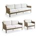 Seton Seating Replacement Cushions - Right-facing Loveseat, Solid, Moss Right-facing Loveseat, Standard - Frontgate