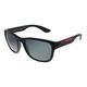 Prada Men's 0PS 01US Sunglasses, Black (Black Rubber), 58