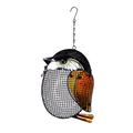 Evergreen Enterprises, Inc Chickadee Mesh Decorative Bird Feeder Metal in Black/Orange | 16 H x 3 W x 8 D in | Wayfair 2BF964