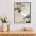 Red Barrel Studio® Bird 3 by Design Fabrikken - Floater Frame Painting Print on Canvas in Brown/Gray | 23.5 H x 18 W x 1.875 D in | Wayfair