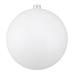 Northlight Seasonal Shatterproof Christmas Ball Ornament 8" (200mm) Plastic in White | 8 H x 8 W x 8 D in | Wayfair NORTHLIGHT LJ04186