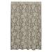 Rosalind Wheeler Guthridge Rose Floral Semi-Sheer Rod Pocket Single Curtain Panel Polyester in Brown | 63 H in | Wayfair