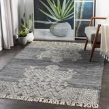 Warrawee 8'10" x 12' Traditional Wool Cream/Ink Blue/Slate/Teal/Slate Blue Area Rug - Hauteloom