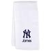 Infant White New York Yankees Personalized Burp Cloth