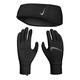 Nike Herren Essential Handske Pandebånd Sæt Herren Handschuh Stirnband Set, 082 Black/Black/Silver, M/L EU