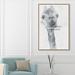 Art Remedy Animals Lets Explore the World Zoo & Giraffe - Graphic Art Print Canvas in White/Brown | 54 H x 36 W x 1.5 D in | Wayfair