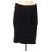 Ann Taylor LOFT Outlet Casual Skirt: Black Solid Bottoms - Women's Size Medium