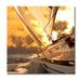 Sunset Sailing by DecorumBY - Graphic Art Print Plastic/Acrylic/Metal in Brown | 55 H x 55 W x 1.5 D in | Wayfair