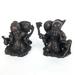 Bungalow Rose 2 Piece Eann Chinese Old Couple Figurine Set Copper in Black | 5 H x 5 W x 5 D in | Wayfair DE5F33B0F45944EB8C3D0B0007CC6136