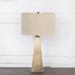 Willa Arlo™ Interiors Stockton 28" Table Lamp Metal/Fabric in Yellow | 28 H x 16 W x 16 D in | Wayfair 0EDECF99F7E941D7850DE94C0AB28715