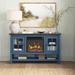 Sand & Stable™ Alannah TV Stand for TVs up to 60" w/ Fireplace Included Wood in Brown | 31.5 H in | Wayfair 63FBFFC770BD45539D323E5AFA9DFDDB