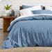 Bare Home Premium Microfiber Modern & Contemporary Duvet Cover & Insert Set Microfiber in Blue | Full/Queen Comforter + 3 Additional Pieces | Wayfair