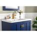 Mercer41 Talbotton 30" Single Bathroom Vanity Set Ceramic in Blue | 35 H x 30 W x 18.5 D in | Wayfair 2AF9491CF74C435CB08F545FA6E53ED9
