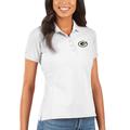 Women's Antigua White Green Bay Packers Legacy Pique Polo