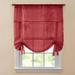 Wide Width BH Studio Sheer Voile Tie-Up Shade by BH Studio in Burgundy (Size 32" W 44" L) Window Curtain