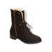 Wide Width Women's The Leighton Weather Boot by Comfortview in Black (Size 9 1/2 W)