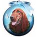E&S Imports Irish Setter Ball Ornament Plastic in Blue/Brown | 3 H x 3 W x 3 D in | Wayfair CBO-84