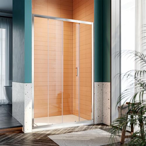 Sonni - Duschkabine Duschtüren 110x185cm Duschschiebetür Dusche Nischentür Einzelschiebetür