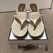 Coach Shoes | Like New Coach Felecia Sz 8 Wedges Sandals/Slides | Color: Tan/White | Size: 8