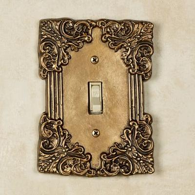 Fleurista Single Switch Antique Brass , Antique Brass