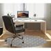 Corrigan Studio® Mote Low Pile Carpet Straight Round Chair Mat in Gray | 0.08 H x 60 W x 60 D in | Wayfair 0488505E2B9149DBBC06A0894E029301