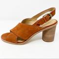 Madewell Shoes | Madewell Ruthie Spiced Cider Nubuck Leather Sandal | Color: Brown/Orange | Size: 9.5