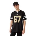 New Era New Orleans Saints T Shirt/Tee Nfl Logo Oversized Tee Black - M