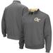 Men's Colosseum Charcoal Georgia Tech Yellow Jackets Tortugas Logo Quarter-Zip Pullover Jacket