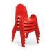 Angeles Value 11" Classroom Chair Plastic in Red | 31 H x 17.25 W x 15.63 D in | Wayfair AB7711PR4