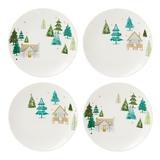 Lenox Balsam 4 Piece 9" Dessert Plate Set Porcelain China/Ceramic in Brown/Green/White | Wayfair 890751