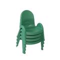 Angeles Value Stack 7" Classroom Chair Plastic in Green | 27 H x 13.5 W x 15.63 D in | Wayfair AB7707PG4