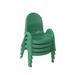 Angeles Value Stack 7" Classroom Chair Plastic in Green | 27 H x 13.5 W x 15.63 D in | Wayfair AB7707PG4