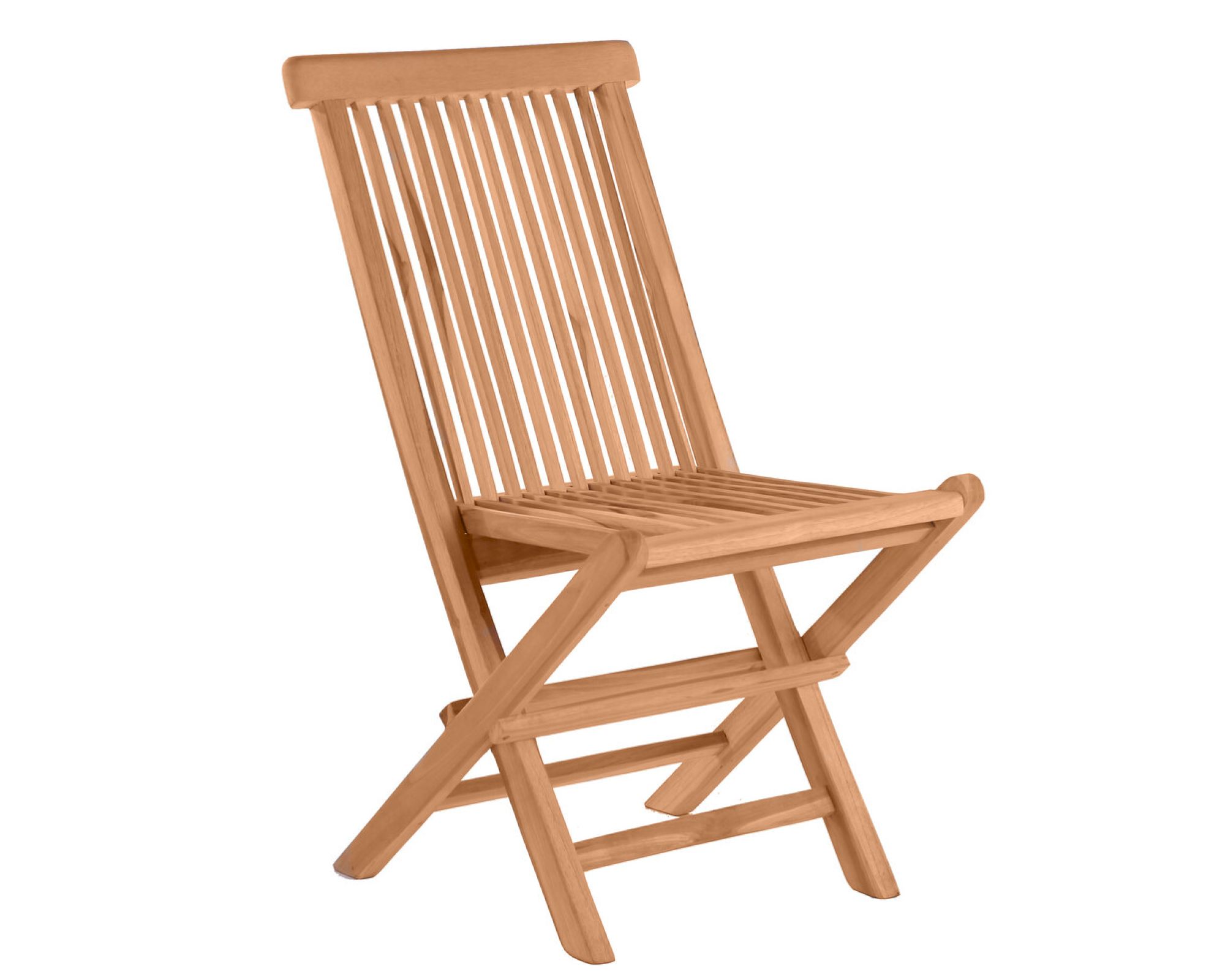 Möbilia »Teak« Gartenstuhl 2er-Set Teakholz / ohne Armlehnen