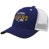 Youth Purple/White Baltimore Ravens Core Lockup Adjustable Hat